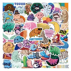 10/60PCS  Funny Cute Tardigrade Stickers Vintage For DIY Kids Notebook Luggage Guitar Laptop Phone Refrigerator Decal Toy Decor