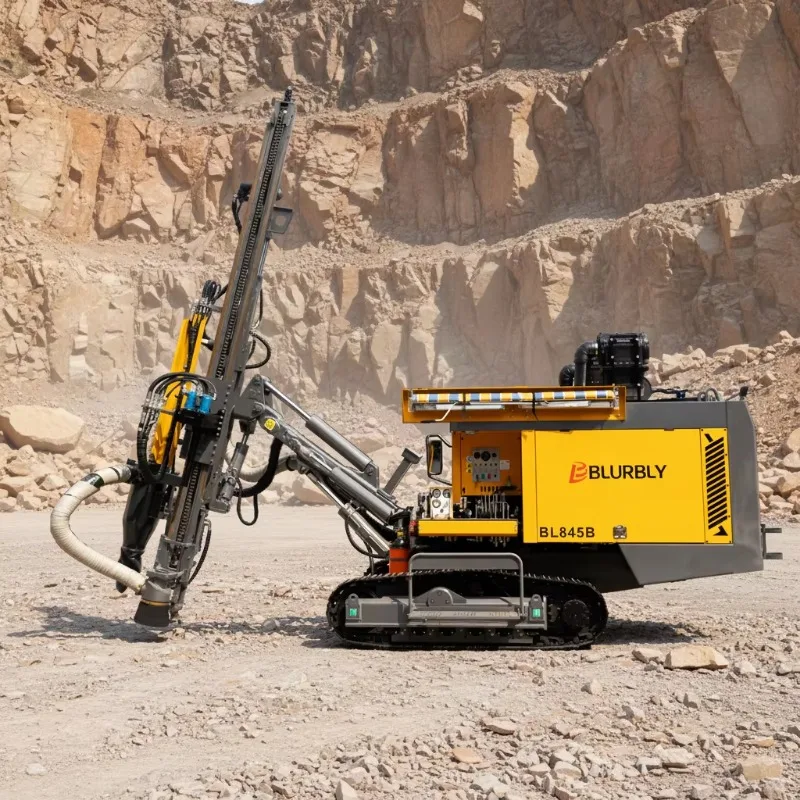 Blurbly BL845B Strong Performance Crawler Integrated Hydraulic DTH Rock Rill Rig for Open-Pit Blasting for Mining Operations