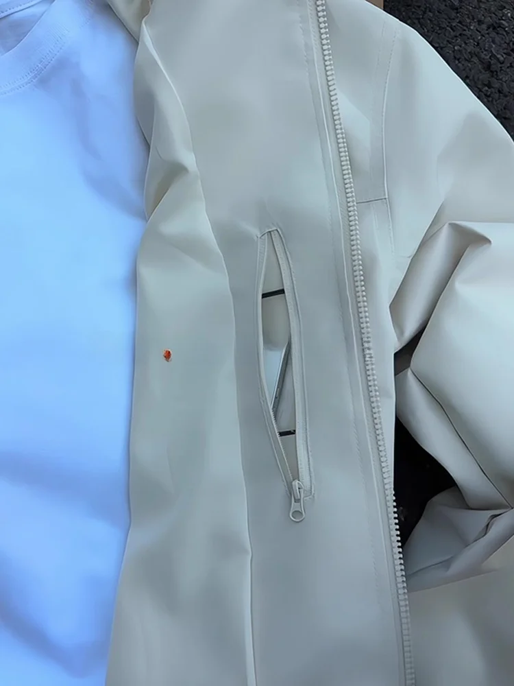 

ort Bomber Jaet Men's American Pilot Sle Outdoor Tee-Proof Stand Collar Baseball Coat Autumn Season Casual Faion