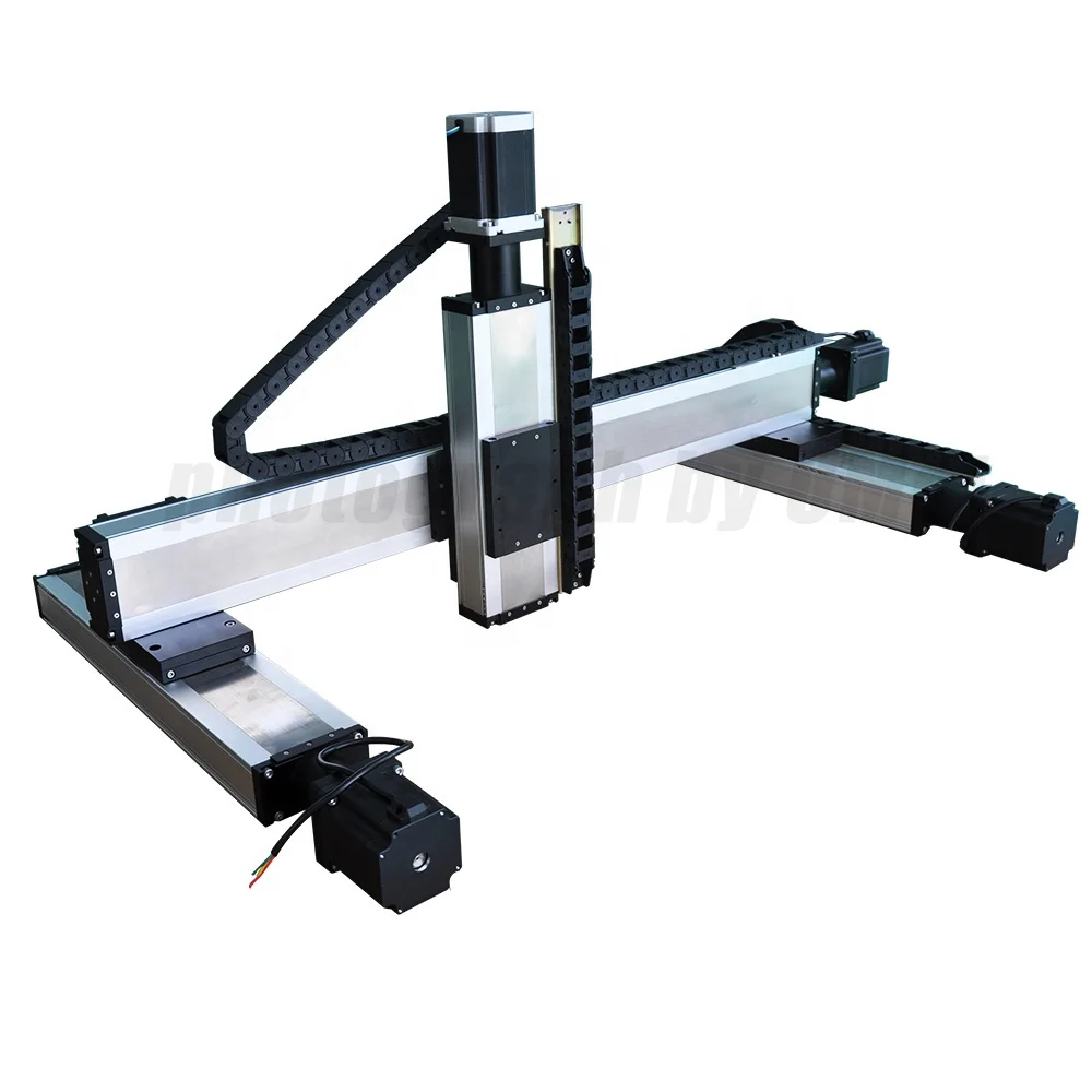 Heavy load cnc machine gantry 3-axis robot XYZ linear guide