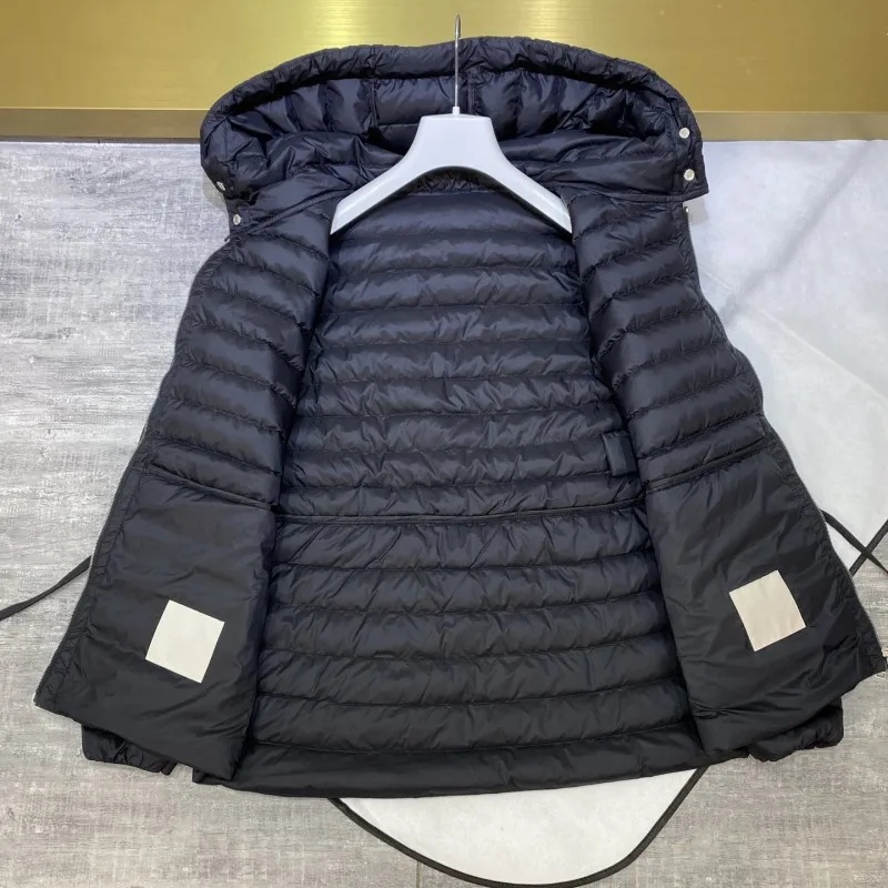 Autumn and winter female hooded frivolous Down jacket Y2K Casual jacket Slim-fit drawstring warm Fashion clothing movement coat