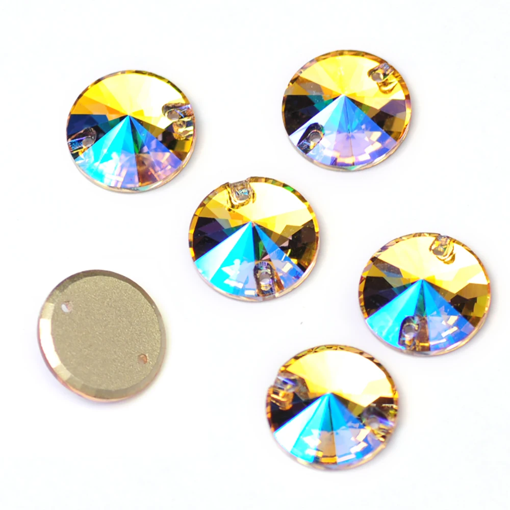 Pubrilex Abgeschrägte Strass-Mischformen zum Aufnähen für Kleider, Skateranzüge, Gymnastikbekleidung und Accessoires – New Paradise Shine – Detail 8