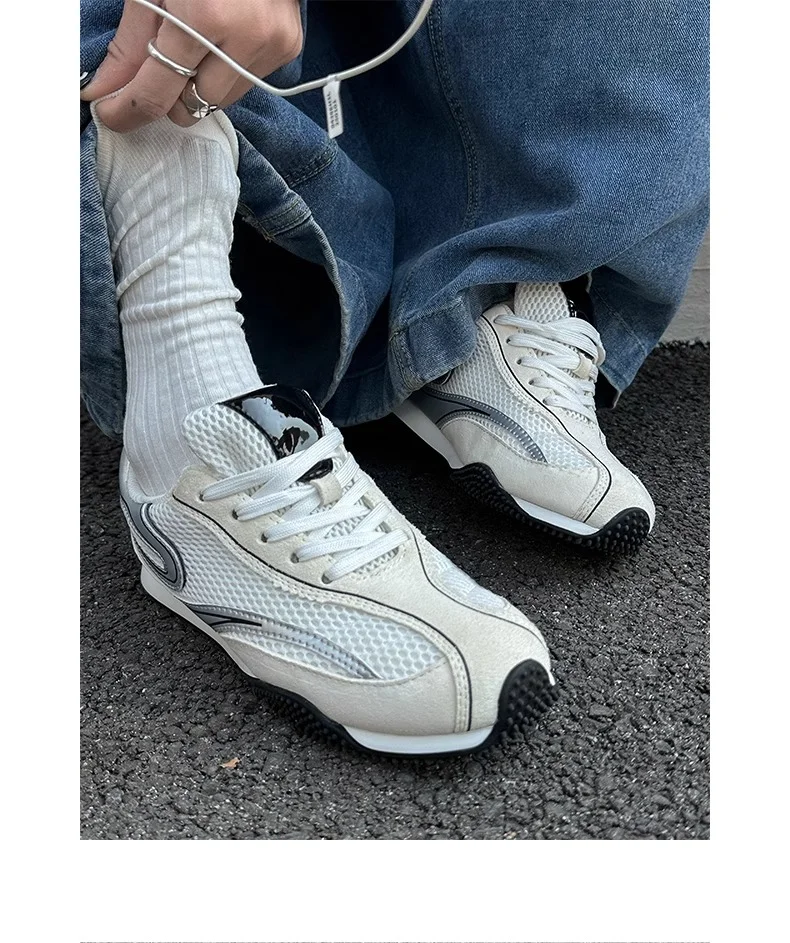 2025 New Breathable Mesh Running Shoes Stylish Men's Running Shoes Fashionable Outdoor Running Shoes Men's Marathon Shoes