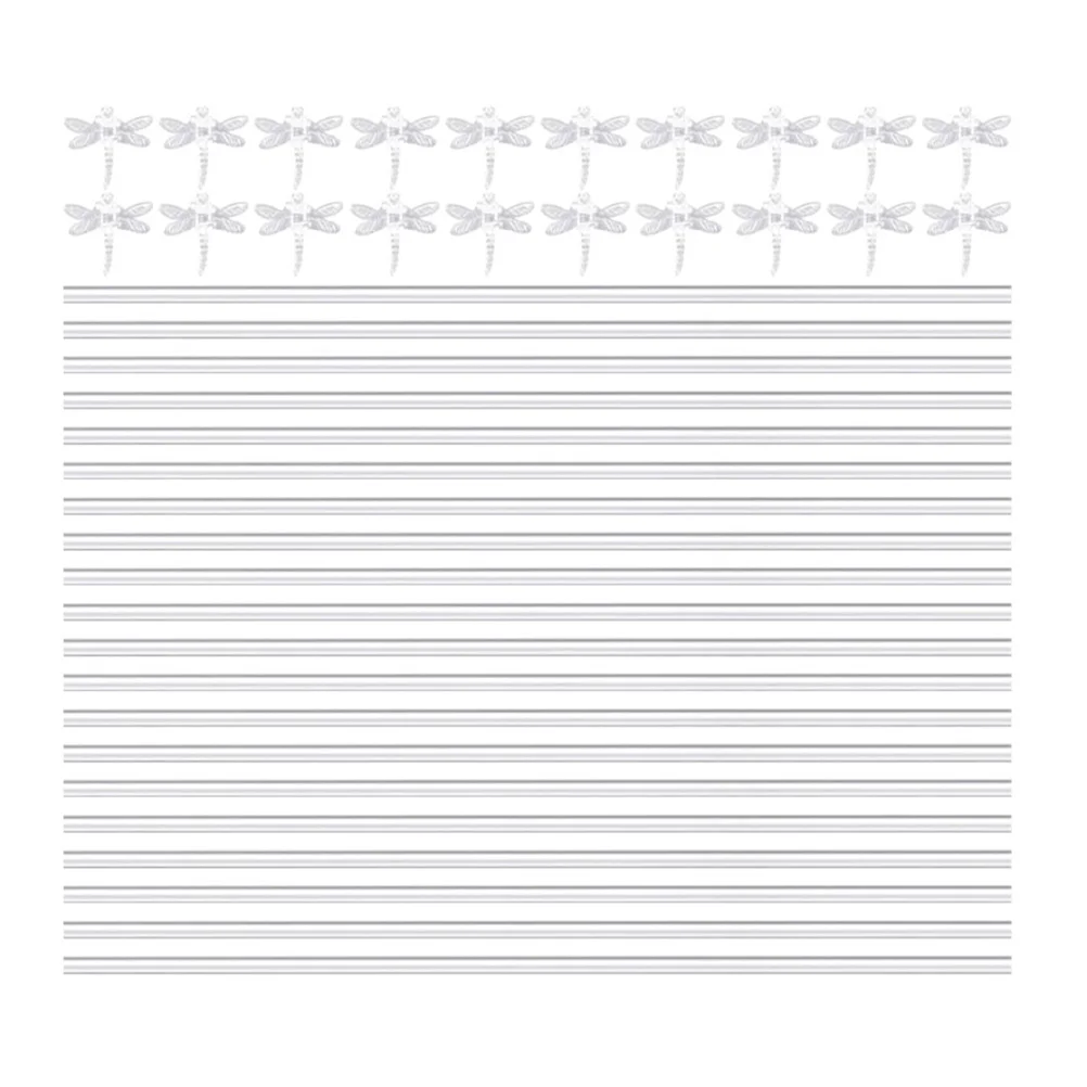 20 set Transparent Plant Stake Acrylic For Vine Climbing Support Garden Accessories Plant Stakes Stem Holder Potted Plants Decor