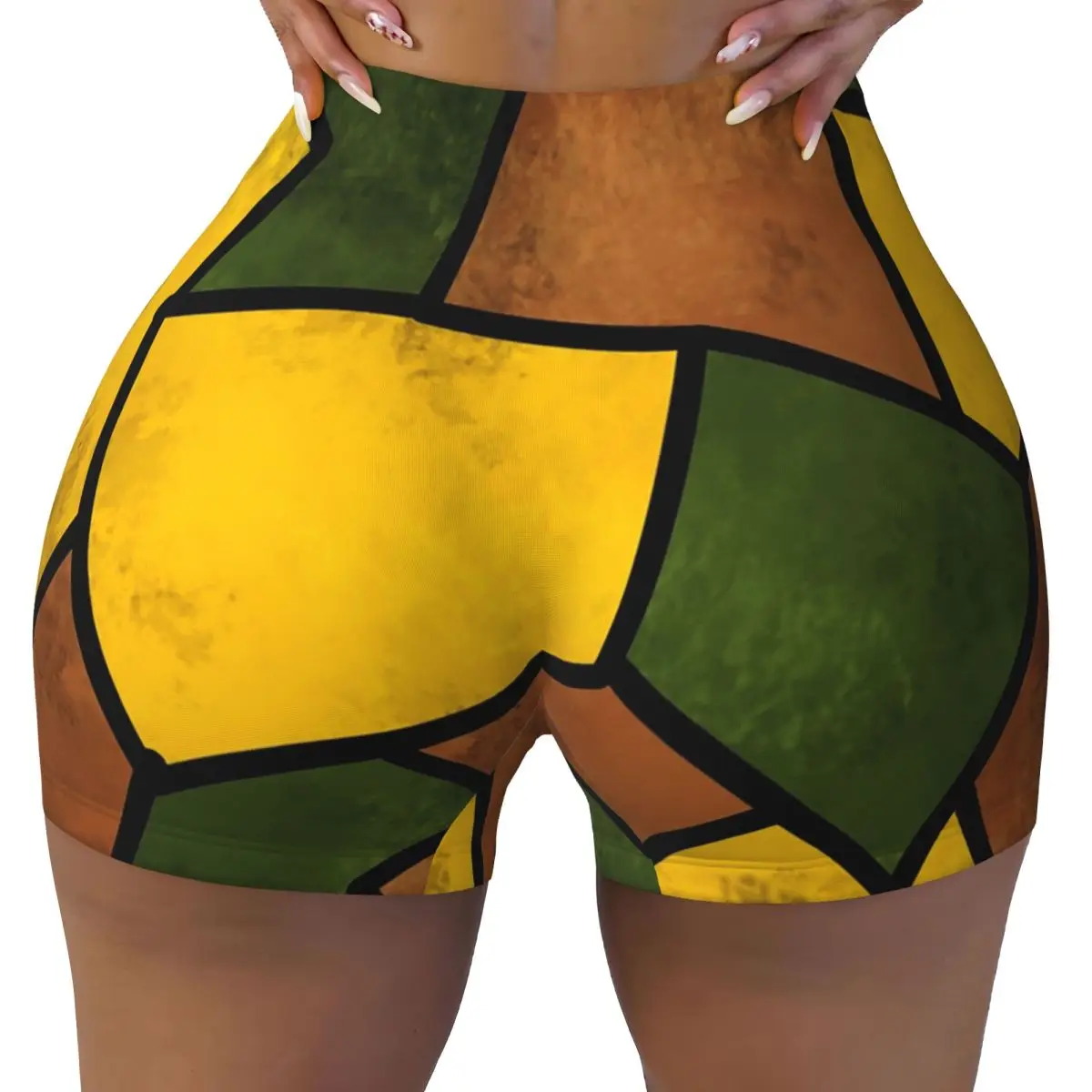 

Custom Ww 1 German Imperial Pattern Camouflag Workout Shorts Women Camo Gym Volleyball Biker Yoga Shorts