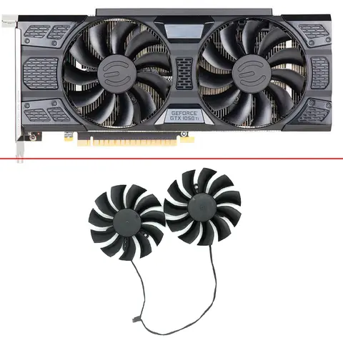 Cooling Fan PLA09215B12H 4PIN Nvidia GTX1050 TI GPU FAN For EVGA GeForce GTX 1050 1050TI 4gb SC Graphics Card Video Card Fans