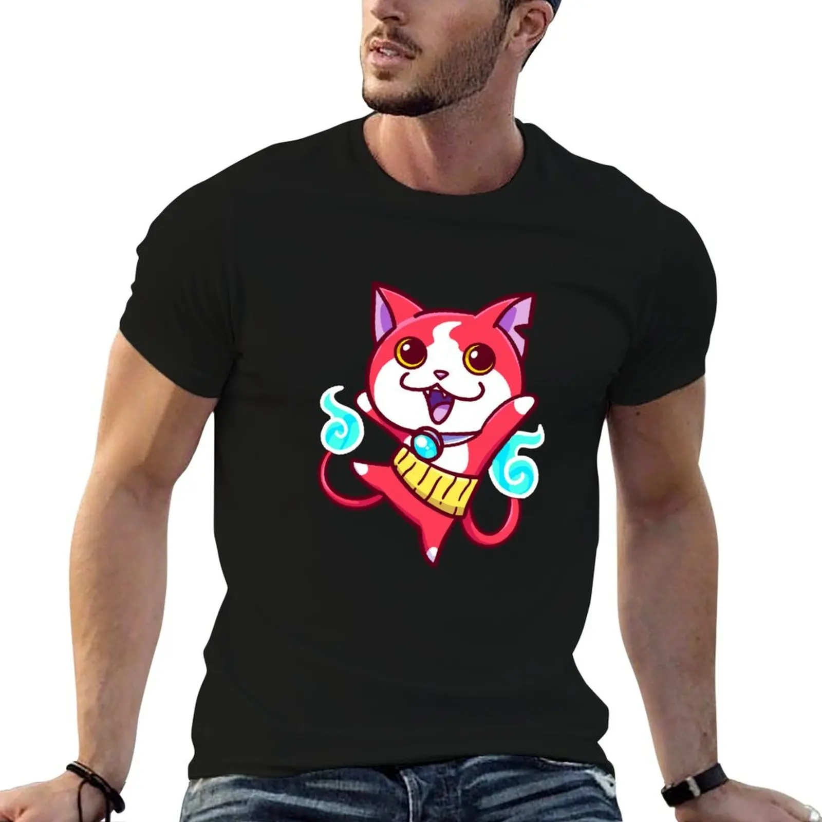 

t 100% t cotton man T-Shirt custom Jibanyan print shirt shirts