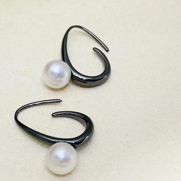 

Wholesale 925 Sterling Silver Earrings Mount Findings Settings Base Mounting Parts Accessory for 6-7mm Pearls