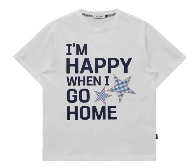 

Riku Land 25SS ort Sve T-irt Letter Print Loose Fit round Ne Summer Casual Women's Top Tagkita Brand