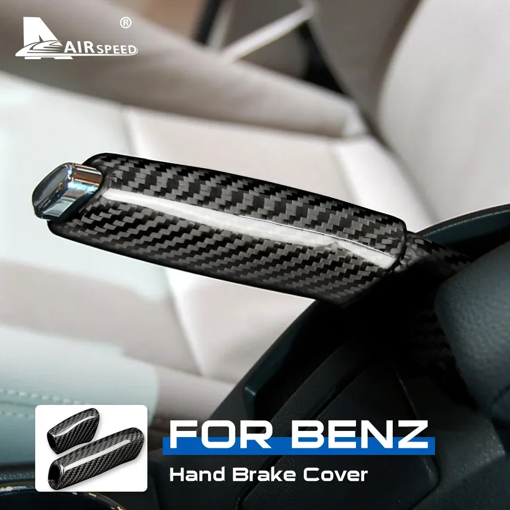 

Для Mercedes-Benz A-класса B-класса W169 W245 A170 A180 A200: Накладка на ручку ручного тормоза из настоящего карбона, аксессуар