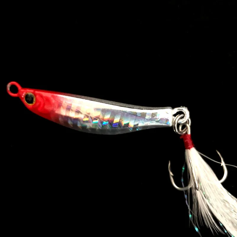 1 Stück Verkauf Langsam schütteln Jigs Angeln Jigbait Köder Metallköder Weitwurf Shore Throw Glow Kunstköder 4,9 cm/20 g – Detail 5