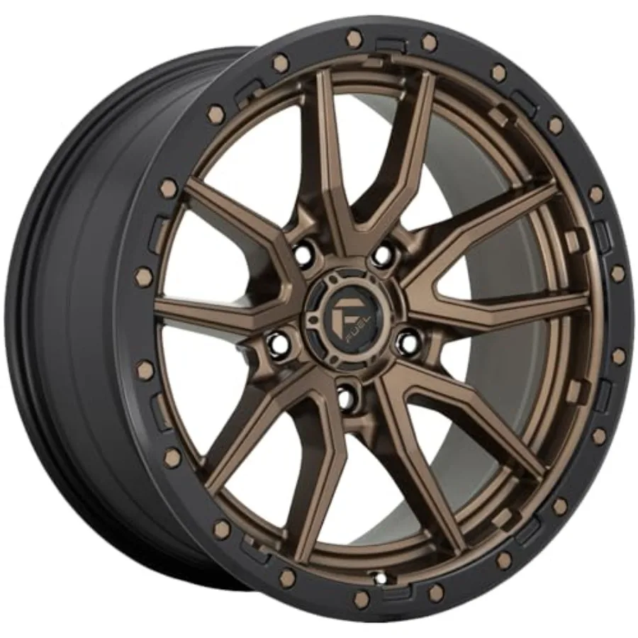 

D681 REBEL 17X9 5X5.0 4.53 -12mm MATTE BRONZE BLACK BEAD RING