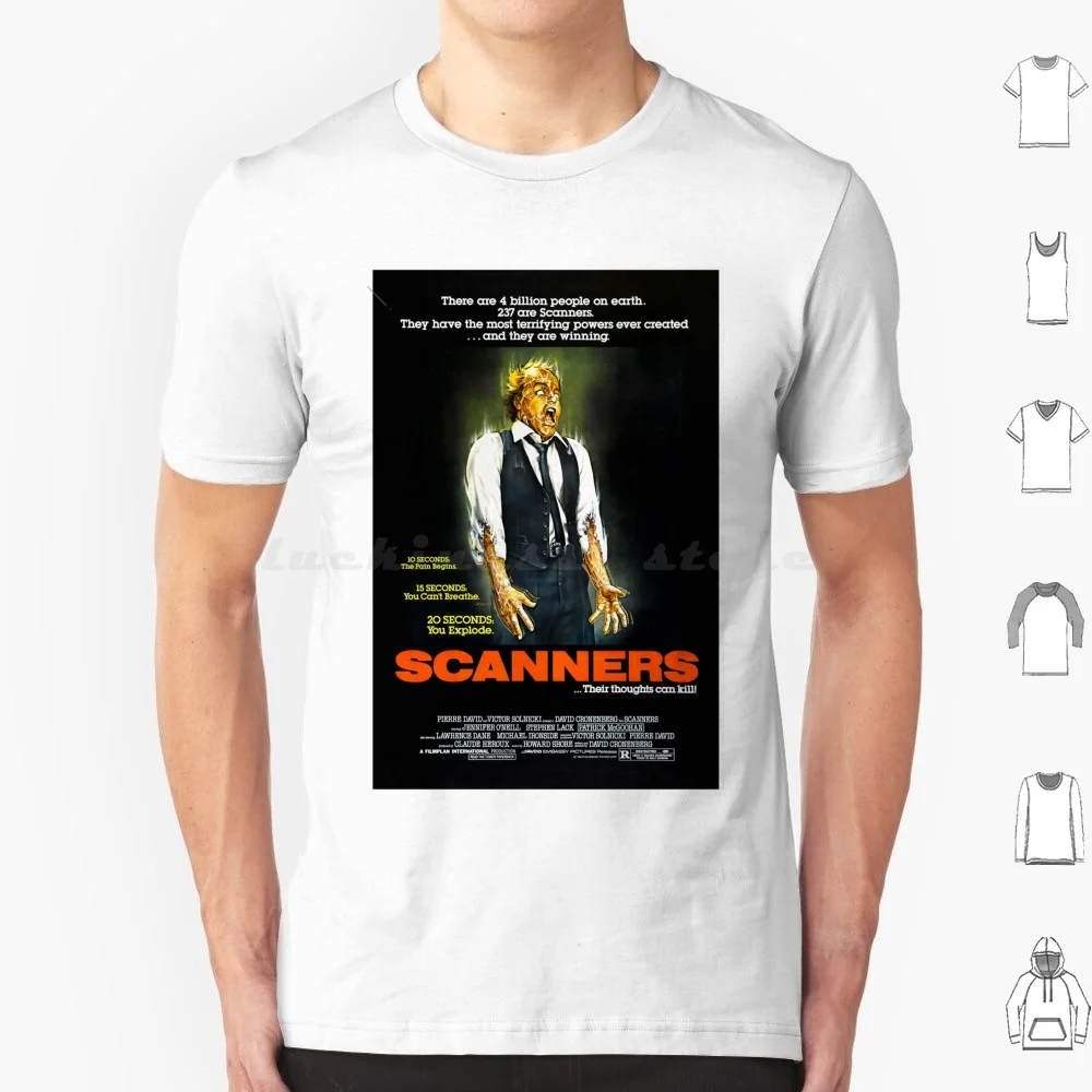 Esthétique Vintage Cinématique Bliss T Shirt Grande Taille 100% Coton Film Horreur Classique Vintage Films Scanners Cinéma Rétro