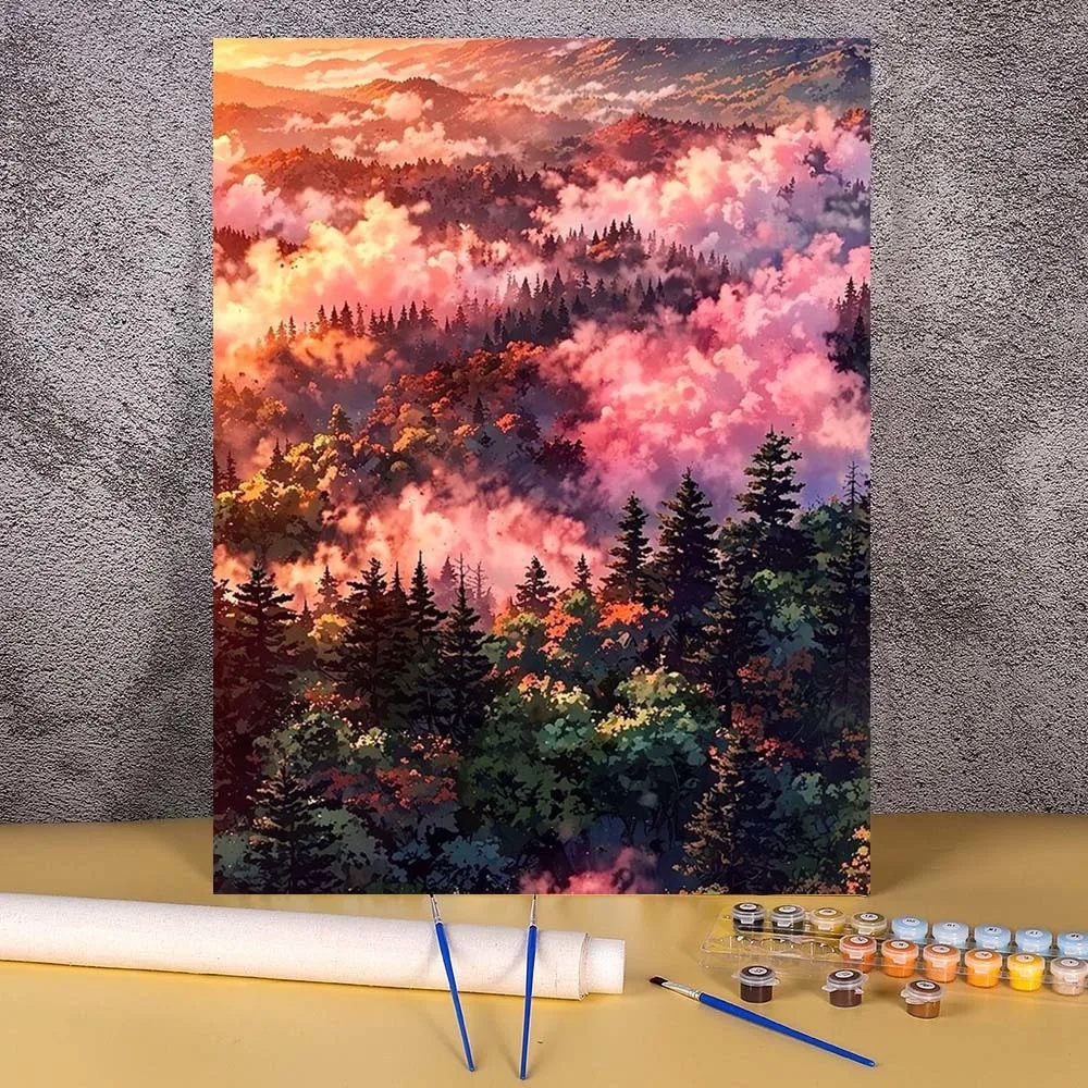 Sunset Forest Paint… - image