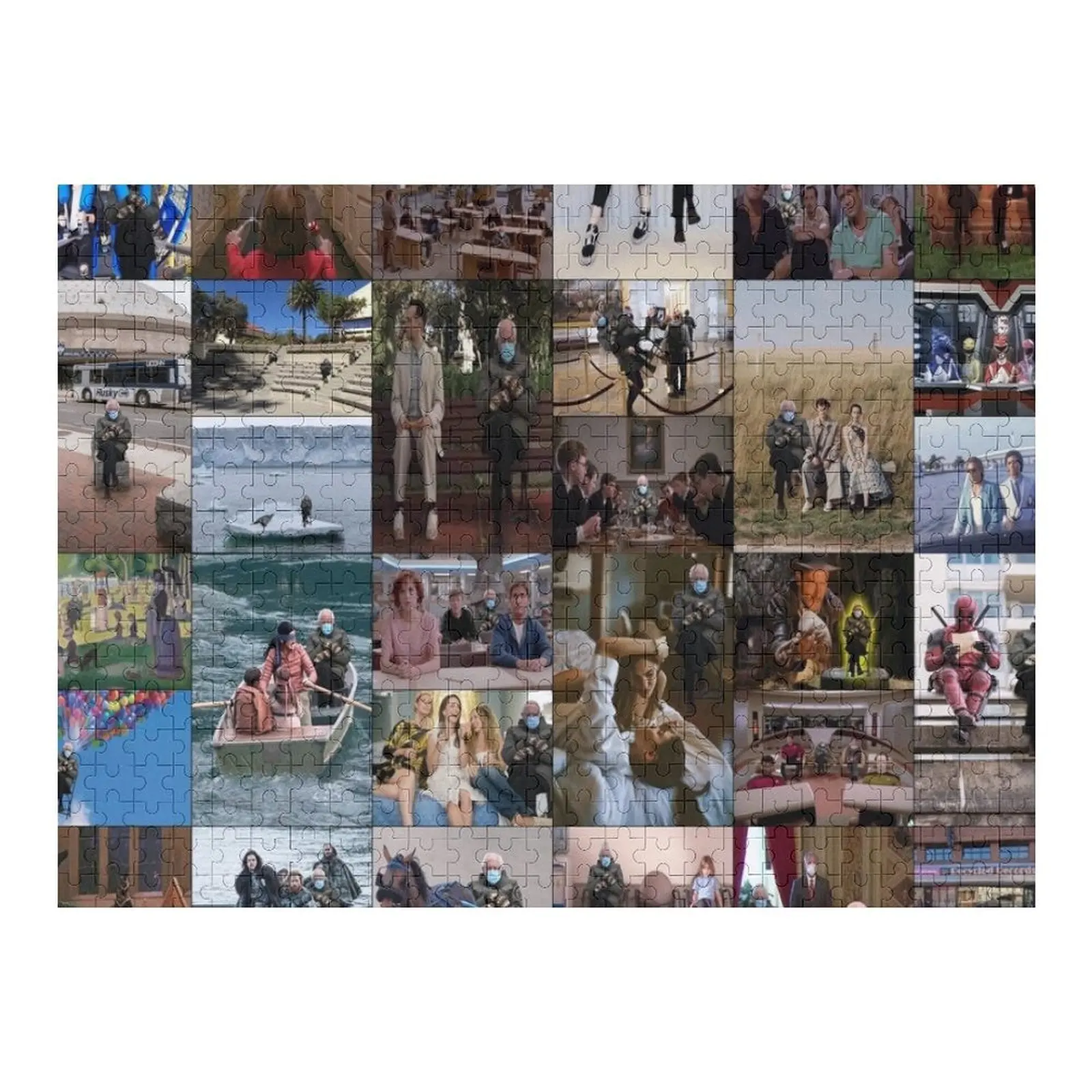 

Bernie Mittens Meme Jigsaw Puzzle Personalized Gifts With Photo Jigsaw For Kids Custom Wood Puzzle