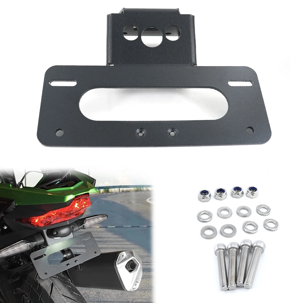 

For KAWASAKI Ninja 250 400 2018-2025 Z250 Z400 2019-2025 Motorcycle Rear Tail Tidy License Plate Holder Fender Eliminator Kit