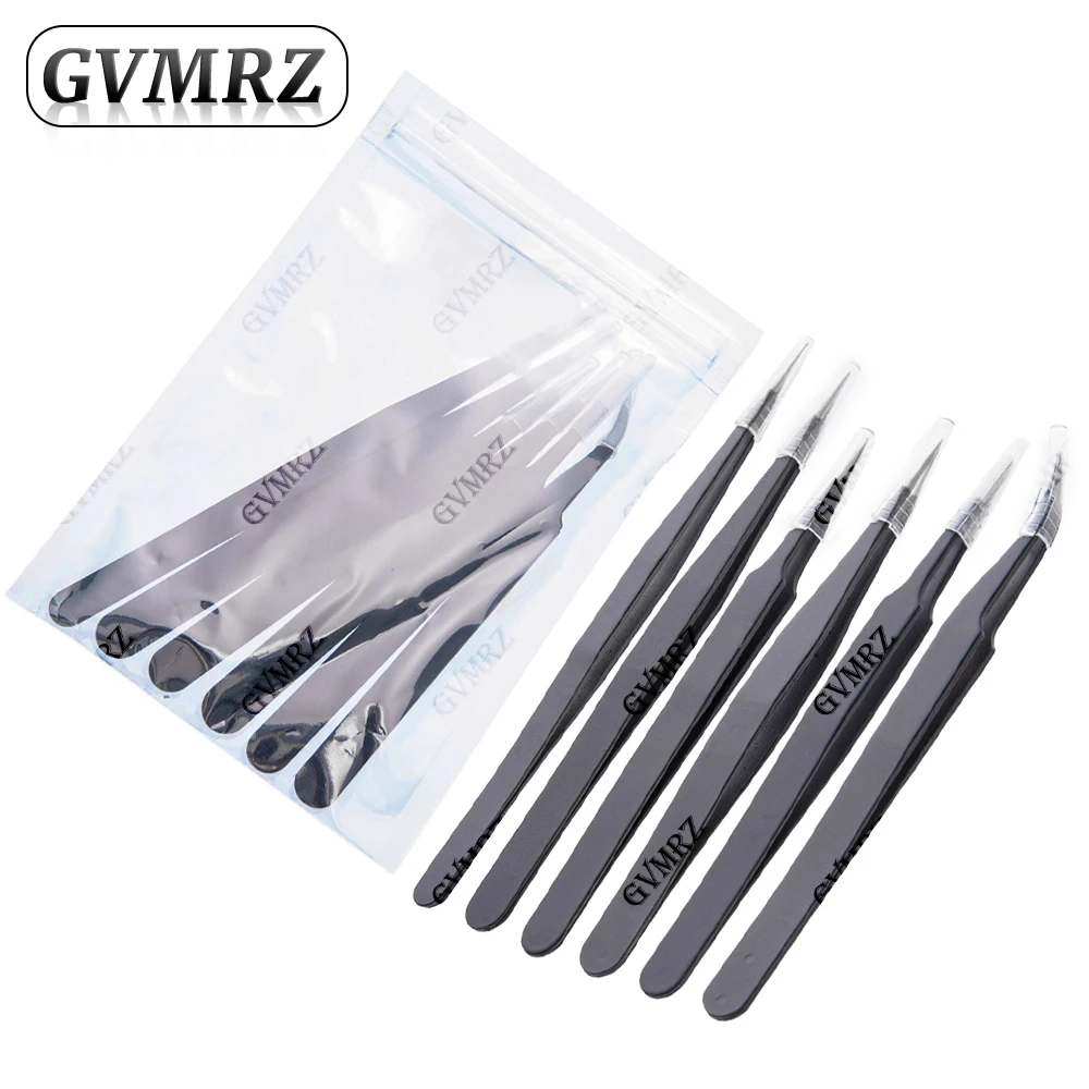 Tweezers ESD-10 ESD-11 ESD-12 ESD-13  ESD-15 ESD-14 Anti-static for DIY Projects & Electronics Repair Precision Assembly