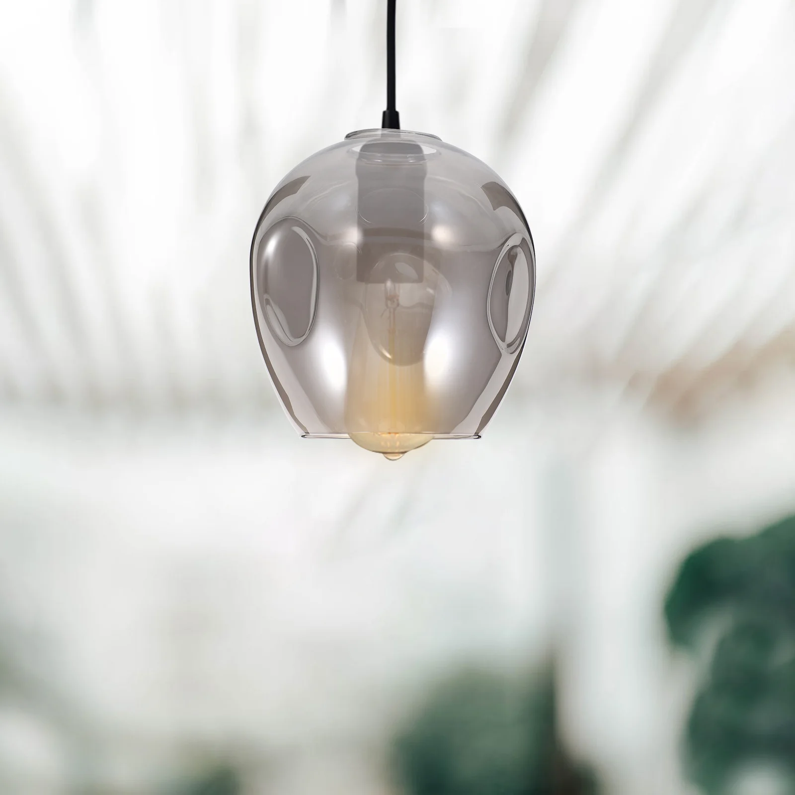 

Glass Lamp Shade for Pendant Light Fixtures Clear Replacement Cover Easy Install for Dining Room Bedroom Living Room Office