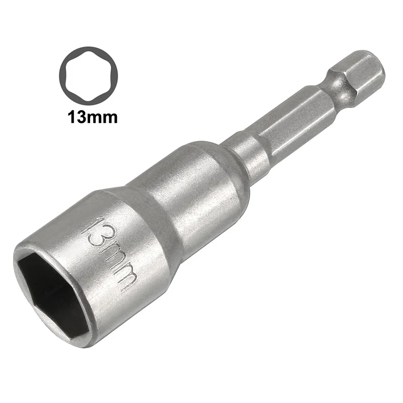 2 pz 13mm prese esagonali manicotto ugelli dado Driver 1/4 "cambio rapido codolo esagonale cacciavite magnetico Set utensili manuali chiavi a bussola