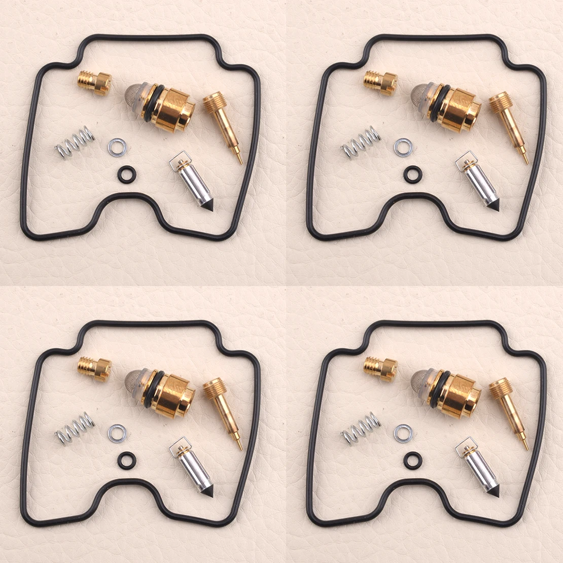 4 Sets Motorcycle Carburetor Repair Kit Float Needle Replacement Fit for Yamaha FZS 600 Fazer 1998 1999 2000 2001 2002 2003