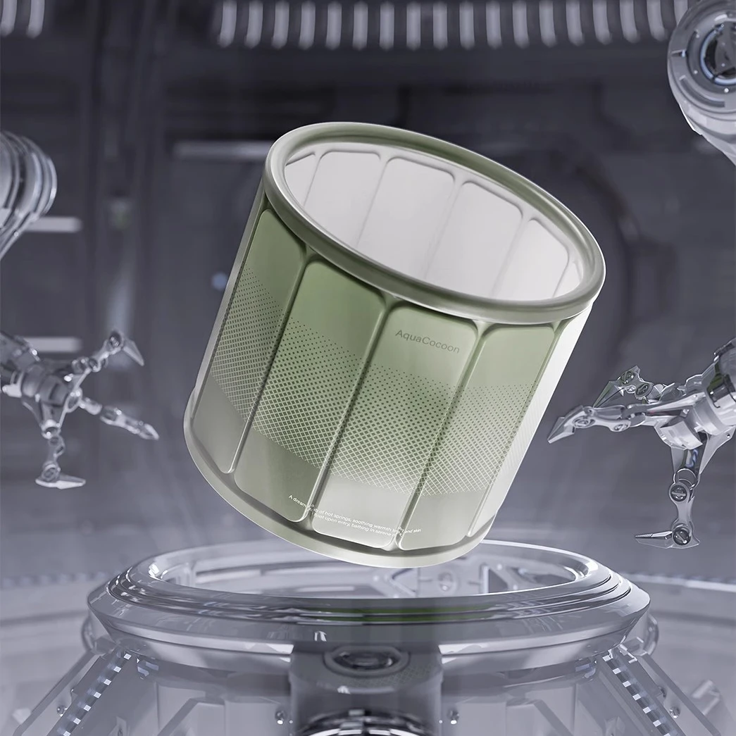 Foldable Bath Tub Home Portable Bathtub For Adult Children Full Body SPA  Thickened Bath Bucket Temperature Locked Shower Basin