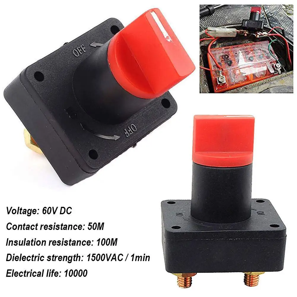 Universal Auto Car Battery Isolator Switch 12V 36V 24V Main Power Isolation Disconnector Cut Off Kill Switch For RV Boat 30 H3B7