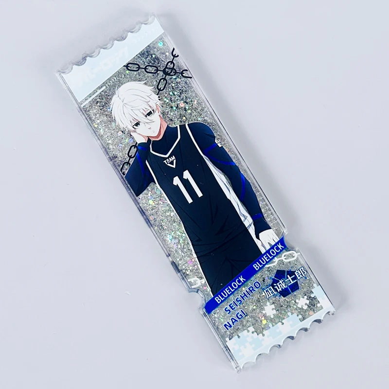 Anime BLUE LOCK Nagi Seishiro Isagi Yoichi Cosplay Cartoon Quicksand Ticket Stub Drift Sand Mahjong Stuck Brick adorn Xmas Gift