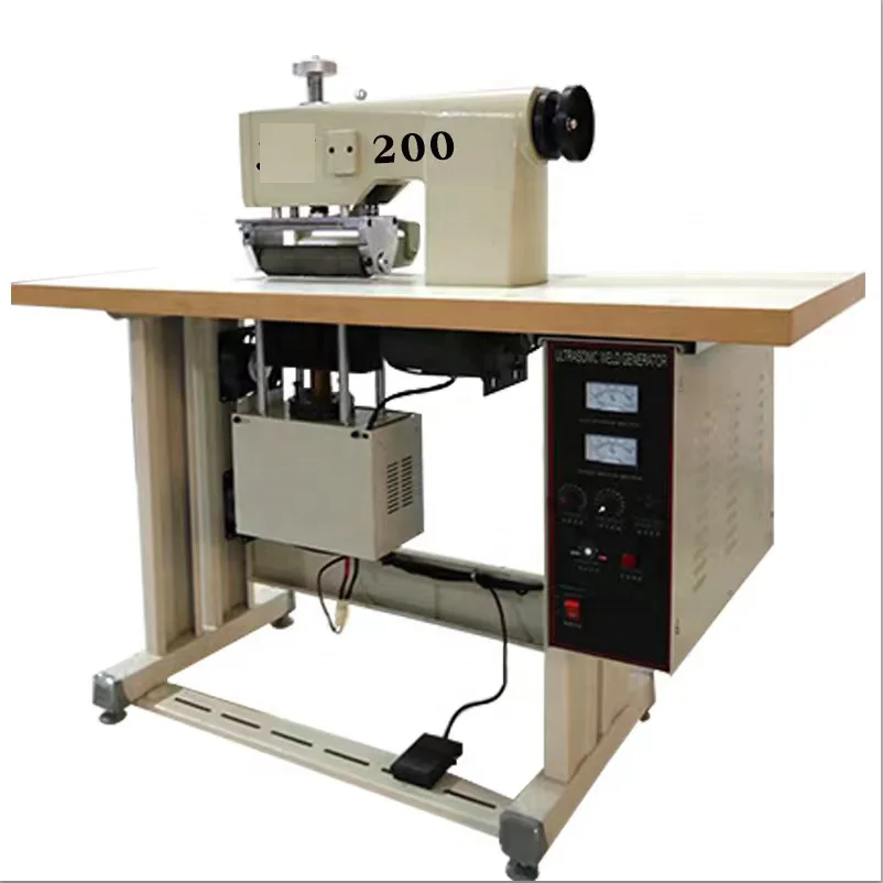 200mm Ultrasonic Sewing Cutting Machine Make Cloth Bag Non-woven Ultrasonic Lace Machine