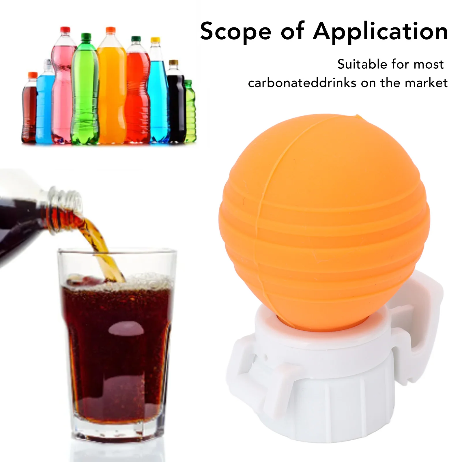 Fizz Keeper Pump Soda Bottle Lid Silicone Leak Proof Carbonated Drink Air Pump Lid  Keeper Pump Saver Stopper Lids