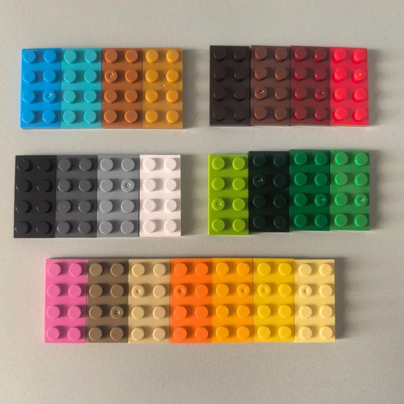 

Small Particle Building Blocks 10PCS 2X4 Base Plate MOC Tech DIY Assembly Spare Parts
