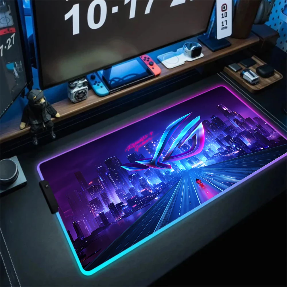Коврик для мыши с рисунком Asus, игровой светодиодный коврик для мыши 900x400, коврики для мыши, настольные коврики для ПК, офисный настольный коврик, коврики для клавиатуры RGB XXL Коврик для мыши с рисунком Asus, игровой светодиодный коврик для мыши 900x400, коврики для мыши, настольные коврики для ПК, офисный настольный коврик, коврики для клавиатуры RGB XXL