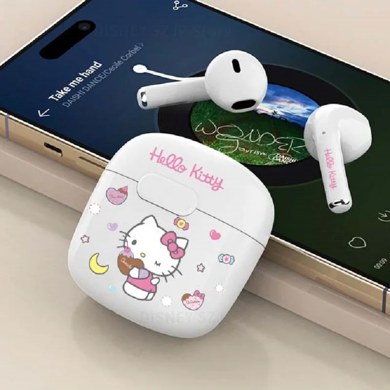 Sanrio C01 TWS Earbuds Hello Kitty Wireless Earphones Bluetooth My Melody HIFI Sound Sport Gaming Headphones Anime Cartoon