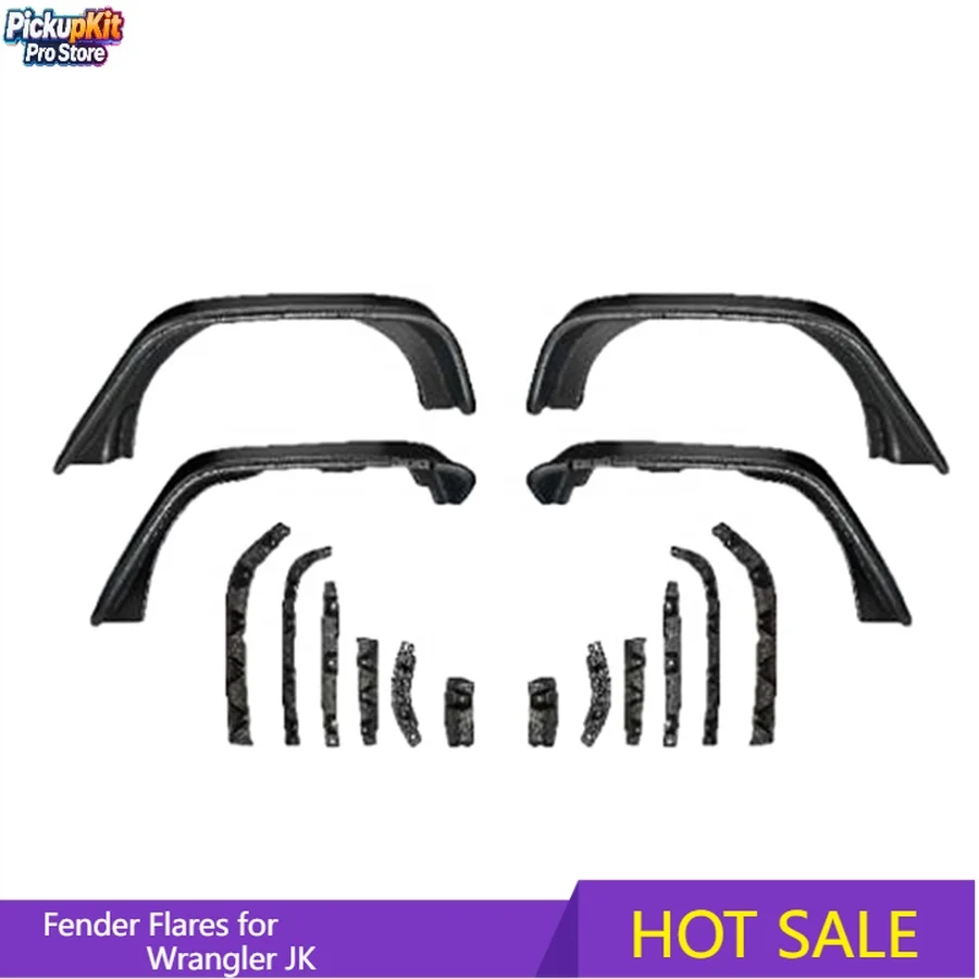 

Усиленные расширители колесных арок 4x4 для бездорожья, премиальные внешние аксессуары для Wrangler JK