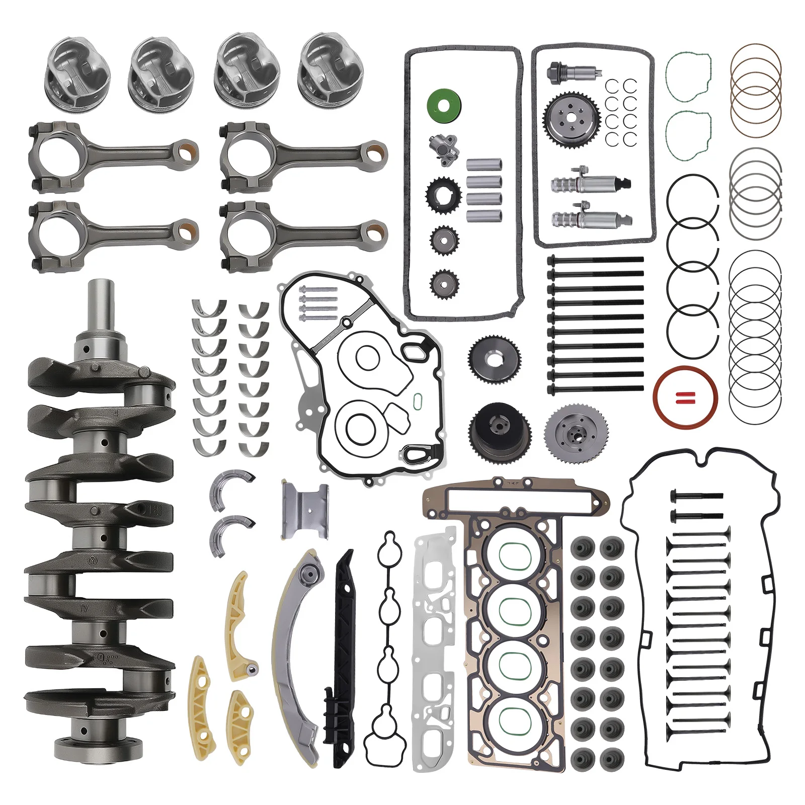 

Engine Rebuild Overhaul Kit For Chevy GMC Buick for Pontiac Saturn Ecotec 2.4L DOHC