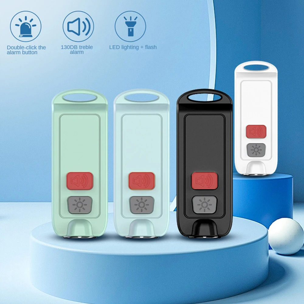 

1 шт. Водонепроницаемая сигнализация легко заряжаемая прочная водонепроницаемая конструкция громкий и заметный будильник позволяет женщинам и детям чувствовать себя свободно