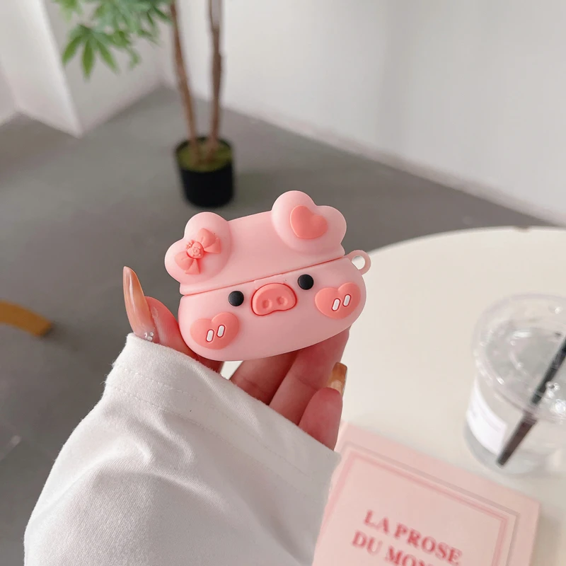 Little Pig Case for Samsung Galaxy Buds Pro Live FE 2 Buds2 Pro Cover Protective Shell for GalaxyBuds Buds3 Pro 3 Cute Lovely