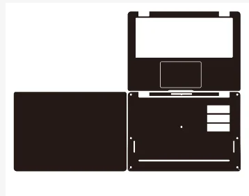 

Pre-cut 1x Top+1x Around keyboard+1xBottom Skin Sticker Cover For Latitude 7430 7420 7440 XPS 14 9440
