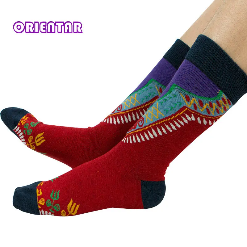3 Pairs/pack Women Socks African Design Colorful Soft Socks Leisure Cotton Warm African Women Sock Gift Female WYB468