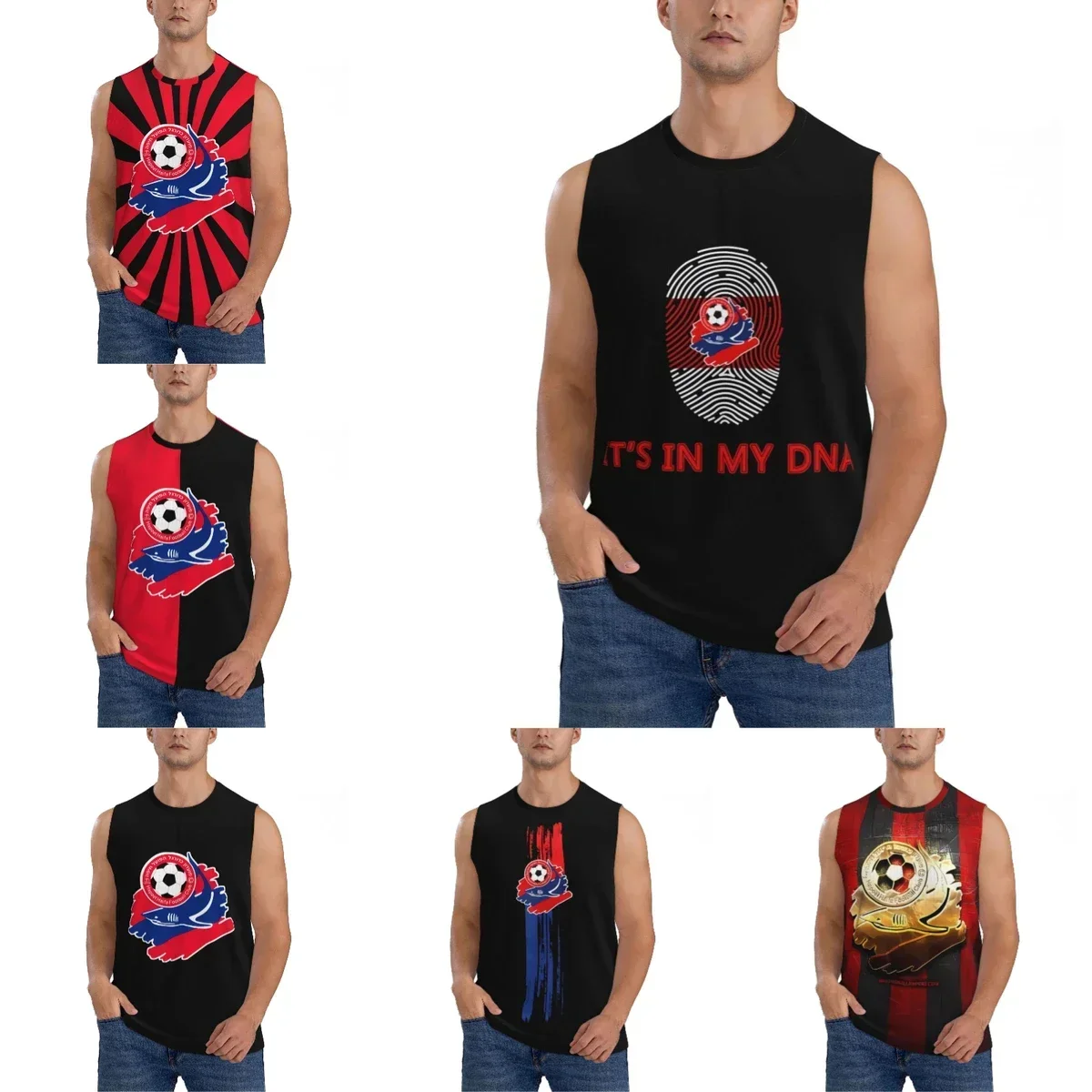 

Hapoel Haifa Athletic Men's Hd Print Cotton Tank Top Muscle Tee Sleeveless T-Shirt Tagless Tank Undershirt