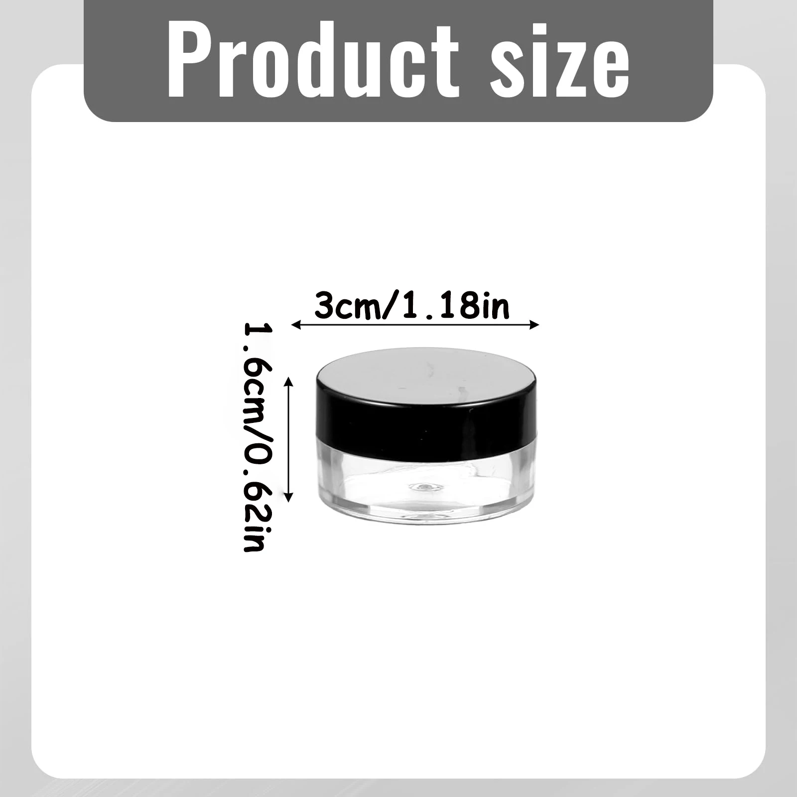 5/10PCS Plastic Cream Jars Sample Beauty Containers with Leak Proof Wide Mouth Travel bottle for Toiletries Cream 5ml view 2