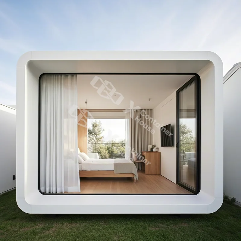 Rumah Kabin Rumah Baja Rumah Kontainer Prefabrikasi Mewah Kit Solusi Hidup Modern Semua Musim Desain Villa Prefab DIY Kecil