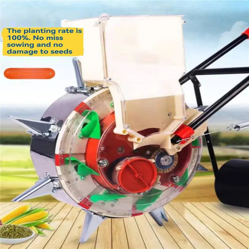 New agricultural multifunctional reversible seeder hand push corn, cotton, soybean precision sowing, peanut on-demand seeder
