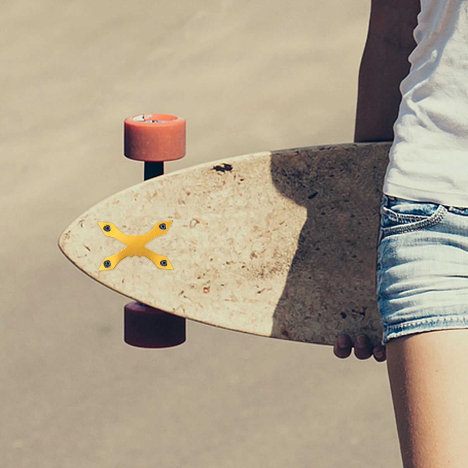 

2pcs Anti Sinking Gasket Longboard Deck Protective Hexagon Screws Dual Bridge NailBracket Accessories