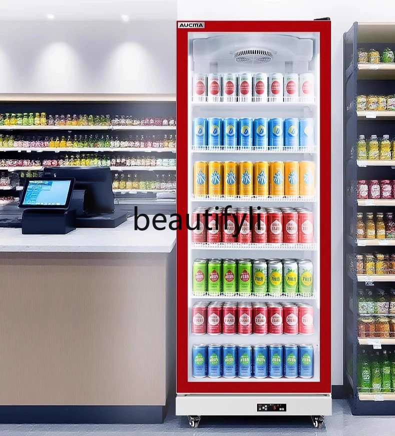 

Display Cabinet Air-cooled Single Door Fresh-keeping Beer Beverage Cabinet Commercial Supermarket Refrigerated Cabinet
