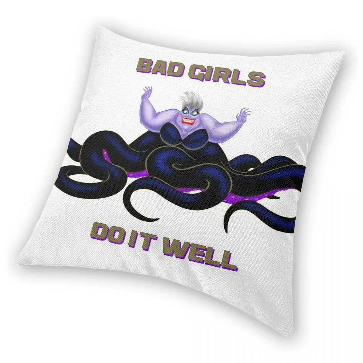 Ursula Bad Girls Do It Well Square المخدة البوليستر الكتان المخملية نمط البريدي ديكور كيس وسادة كيس وسادة المنزل 18"