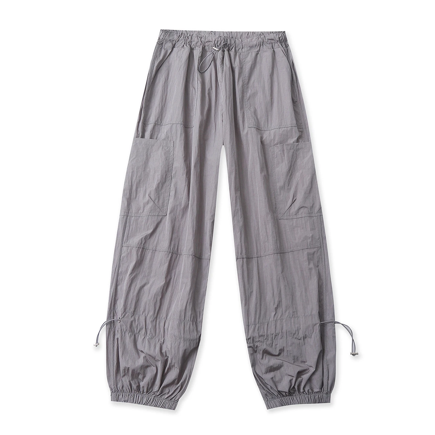 

American Style Work Pants Quick Dry Loose Fit High Waist Drawstring Casual Long Trousers for Women Spring Summer New Arrival