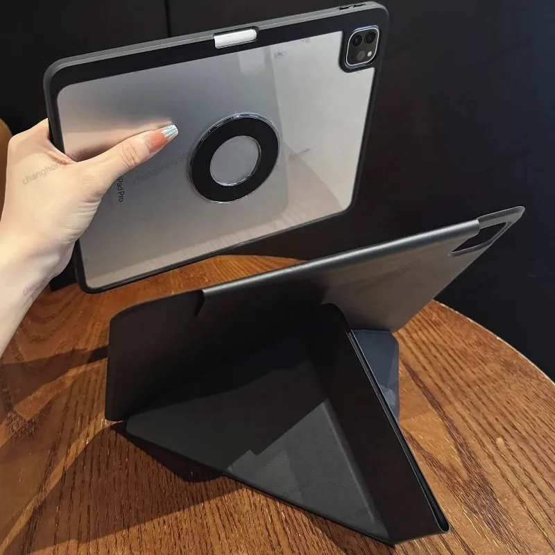 For Honor Pad X9b Max / X9 Max (13 inch) YAG-W09 3+Y Fold 2 in 1 Multi Angles Strong Magnetic Acrylic Case with Pencil Holder