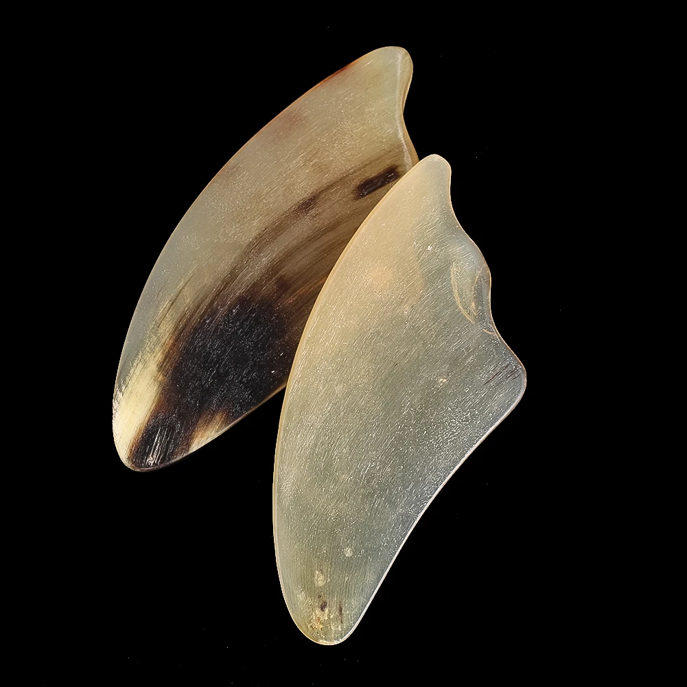 Natural Ox Horn Gua Sha Board Curved Scraping Tool Facial Massage Body Therapy Circulation Relaxation Traditional Wellness Care