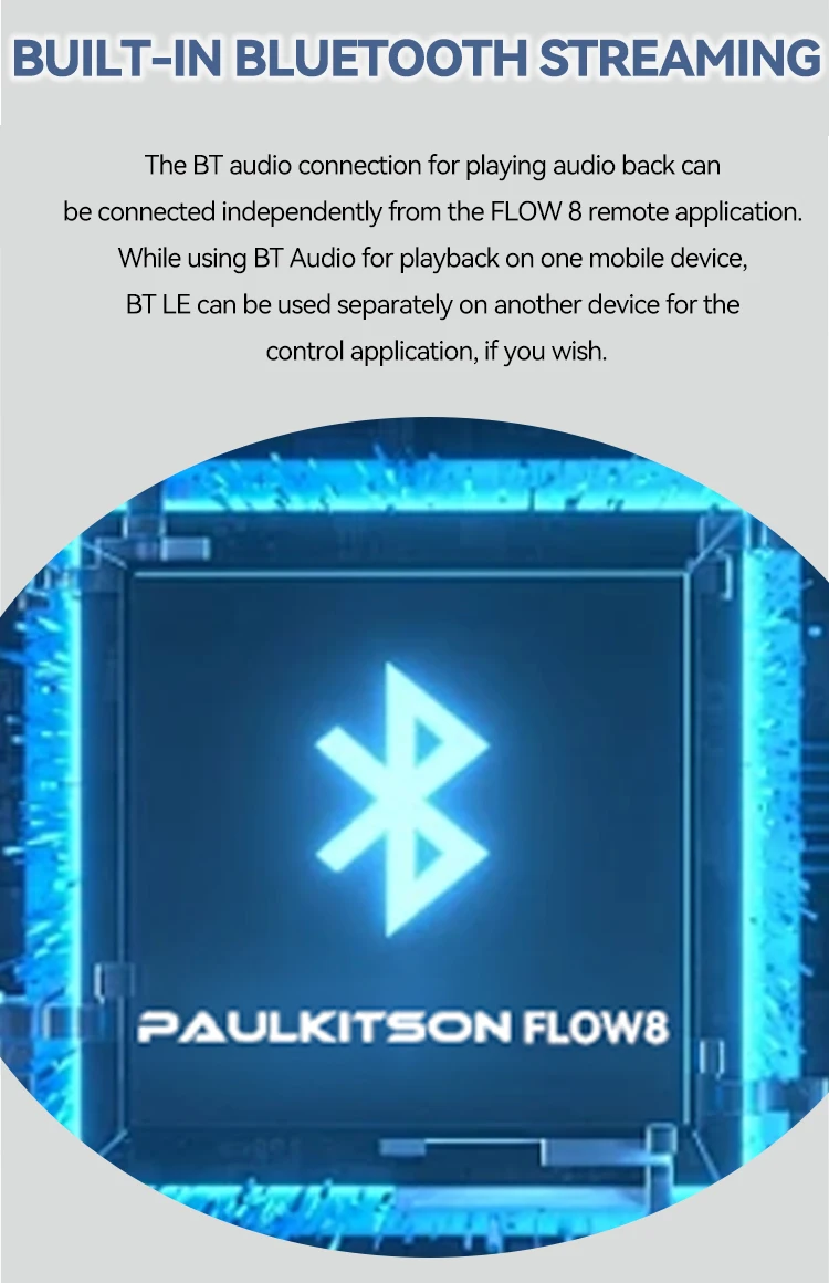 Paulkitson FLOW 8 Tragbarer Digitaler Audio-Mixer Bluetooth APP Fernbedienung Duale FX-Effektgeräte OTG Stereo für Live-Streaming Band DJ Bühne – Detail 4