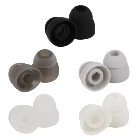 Silicone In-Ear Earphone Covers Replacement Earbuds Bud Tips Earbuds Headphone Ear Tips Double Flange